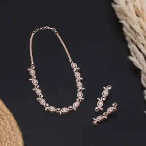 American Diamond Necklace Set
