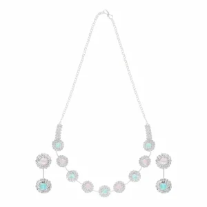 Gold-Plated & AD-Studded Jewellery Set
