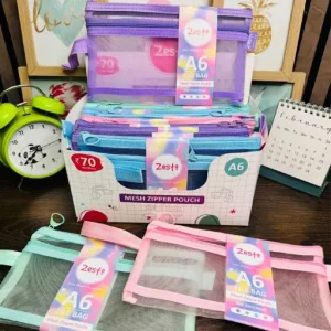 A6 Mesh Zipper pouches P001- L2