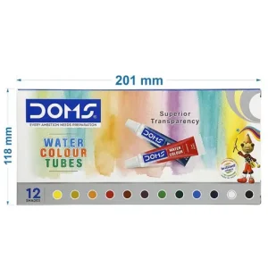 DOMS WATER COLOR TUBE 12 SHADES