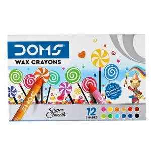 DOMS WAX CRAYONS 12 SHADES